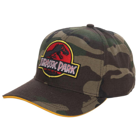Jurassic Park Camo Curved Bill SnapBack Hat