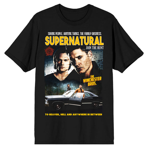 Supernatural The Winchester Bros Poster T-Shirt