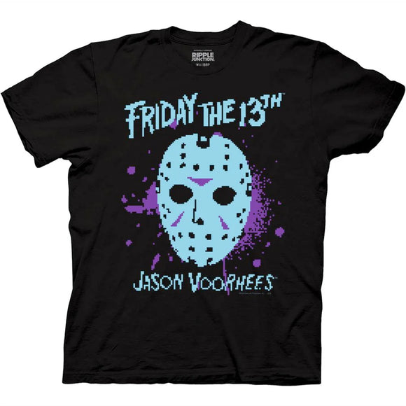 Friday the 13th Pixelated Hockey Mask Jason Voorhees T-Shirt