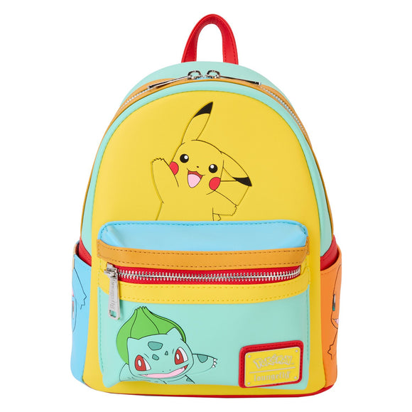 Pokemon Color Block Loungefly Mini Backpack