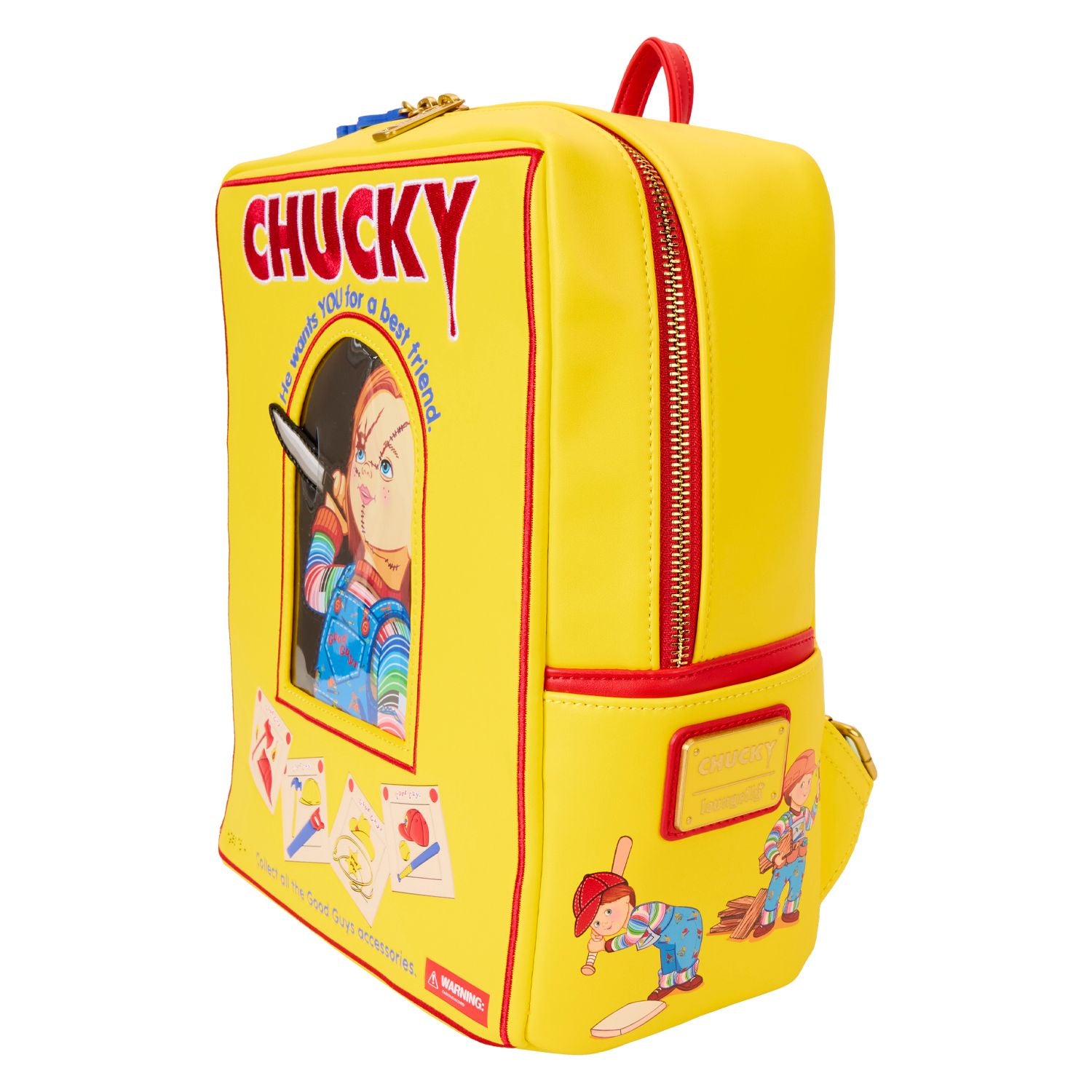 Childs Play Loungefly Backpack, Chucky Backpack, Good Guys Backpack Child main image 2