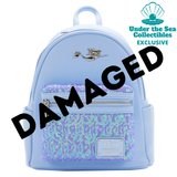 Damaged - Little Mermaid Ariel Sequins Loungefly Mini Backpack (Under the Sea Collectibles Exclusive)