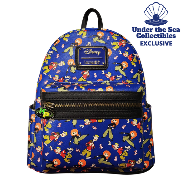 Kim Possible AOP Loungefly Mini Backpack US LE 800 Under the Sea Co Under the Sea Collectibles