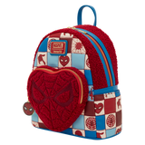 Spider-Man Sherpa Heart Loungefly Mini Backpack