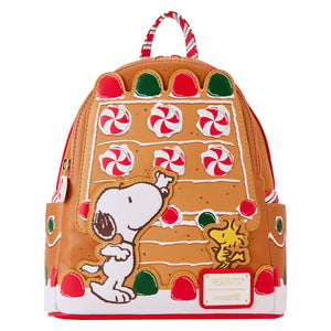 (Pre-Order) Peanuts Snoopy Gingerbread House Loungefly Mini Backpack