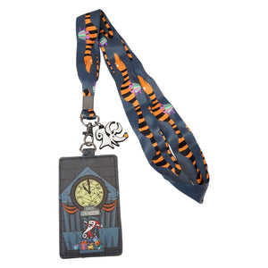 Nightmare Before Christmas Clock Loungefly Lanyard with Cardholder
