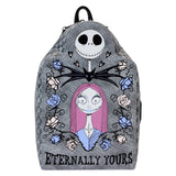 Nightmare Before Christmas Jack and Sally Tomb Loungefly Mini Backpack