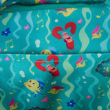 Little Mermaid 35th Anniversary AOP Nylon Loungefly Mini Backpack