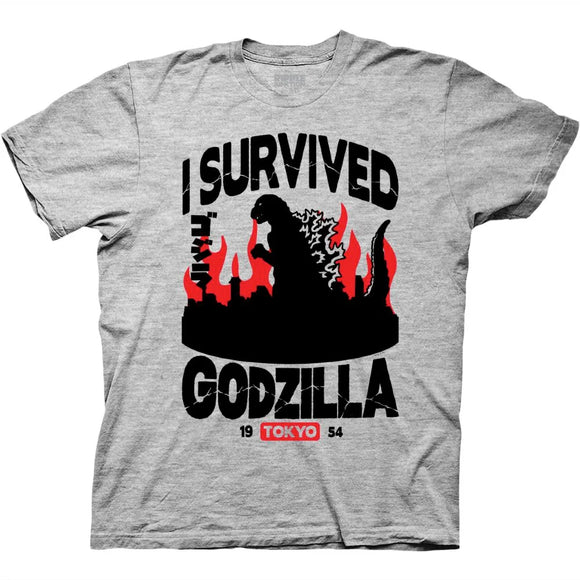 I Survived Godzilla With Kanji T-Shirt