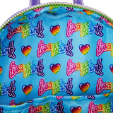 Lisa Frank Color Block Loungefly Mini Backpack