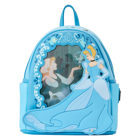 (Pre-Order) Cinderella Princess Lenticular Loungefly Mini Backpack