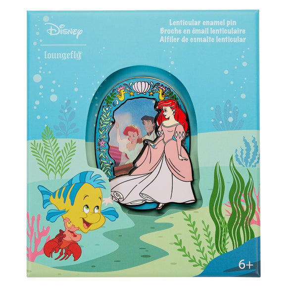 (Pre-Order) The Little Mermaid Princess Lenticular Loungefly 3 inch Collector Box Pin