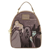 Sleeping Beauty Aurora and Maleficent Wheel Loungefly Mini Backpack