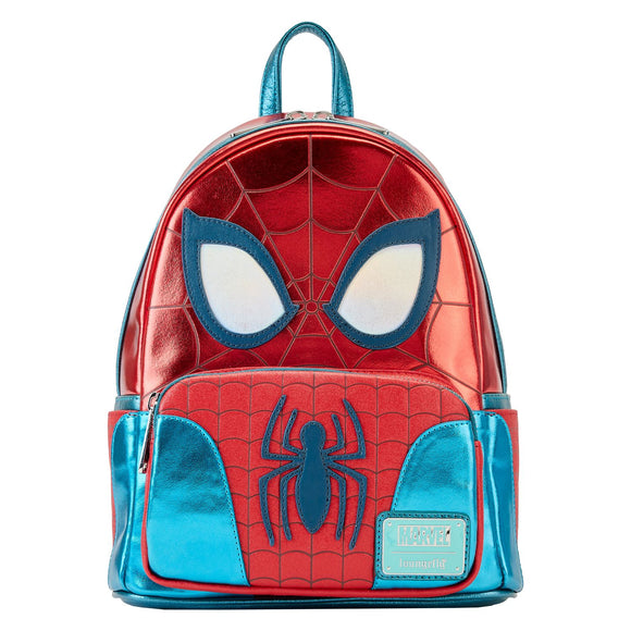 (Pre-Order) Marvel Shine Spiderman Loungefly Cosplay Mini Backpack
