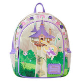 Tangled Rapunzel Swinging From Tower Loungefly Mini Backpack