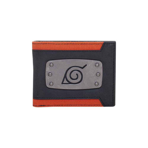 Naruto Leaf Badge Bi-fold Wallet