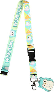 Squishmallows Winston the Owl Lanyard