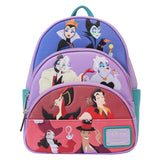 Disney Villains Color Block Loungefly Triple Pocket Mini Backpack