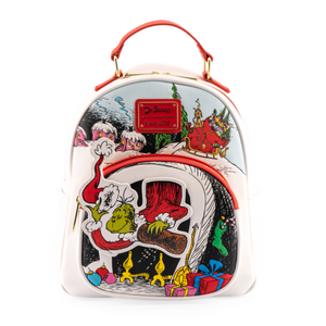 Dr. Seuss The Grinch Chimney Thief Loungefly Mini Backpack