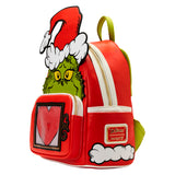 Dr. Seuss Grinch Lenticular Heart Loungefly Mini Backpack