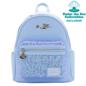 Little Mermaid Ariel Sequins Loungefly Mini Backpack Under the Sea Co Under the Sea Collectibles