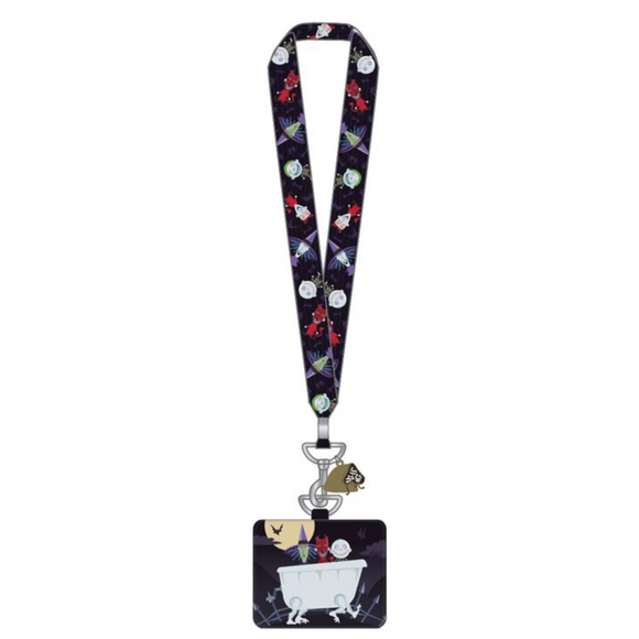 Nightmare Before Christmas Lock Shock and Barrel Tub Lanyard with Cardholder