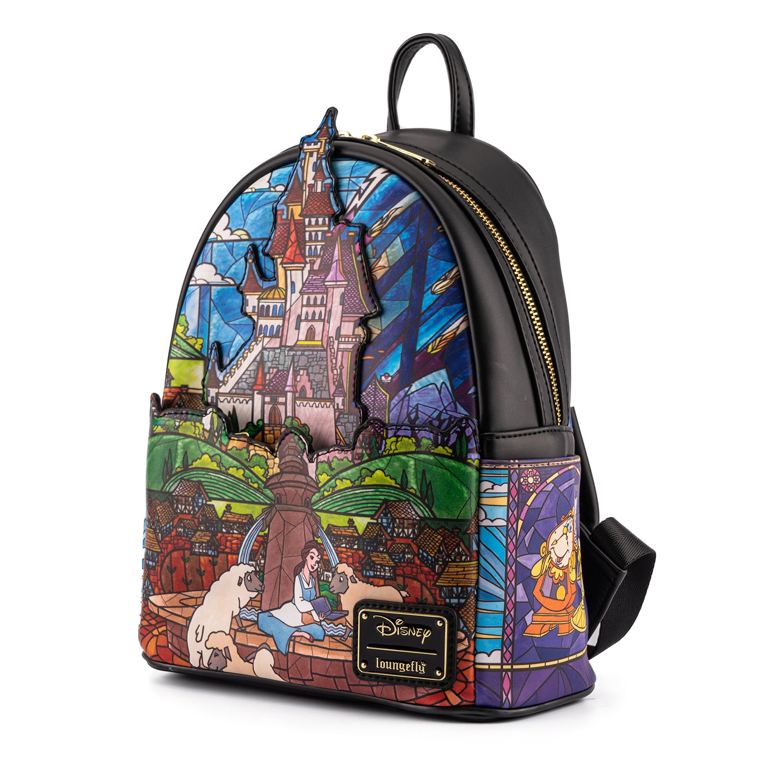 Disney Princess Castle Series Belle Loungefly Mini Backpack