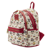 Mickey and Friends Hot Cocoa AOP Loungefly Mini Backpack with Headband