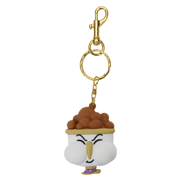 Beauty and the Beast Chip Bubbles Loungefly 3D Keychain