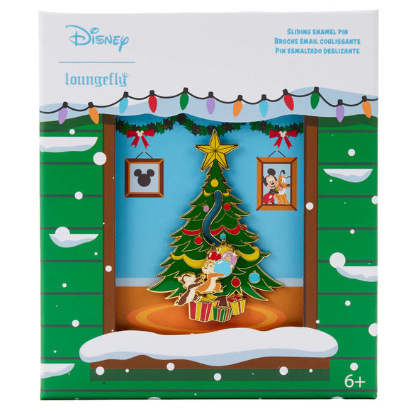 Chip and Dale Tree Ornaments Loungefly 3 inch Collector Box Pin