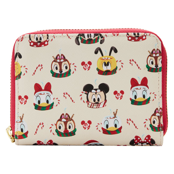 Mickey and Friends Hot Cocoa Mugs AOP Loungefly Wallet