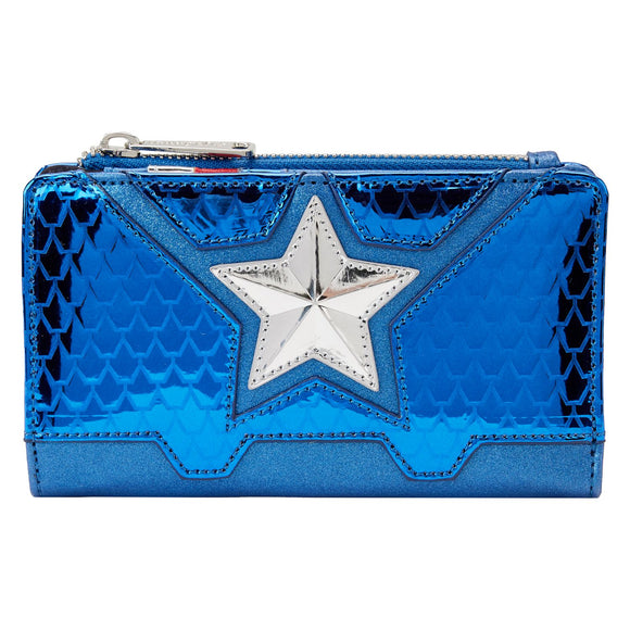 Marvel Shine Captain America Loungefly Cosplay Wallet
