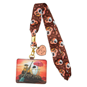 Wall-E Date Night Loungefly Lanyard with Cardholder