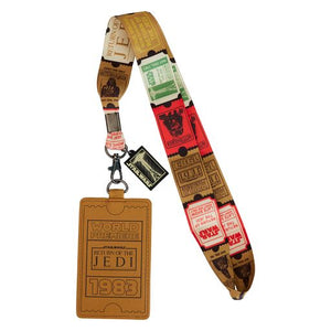 Star Wars ROTJ 40th Anniversary World Premiere Loungefly Lanyard with Cardholder
