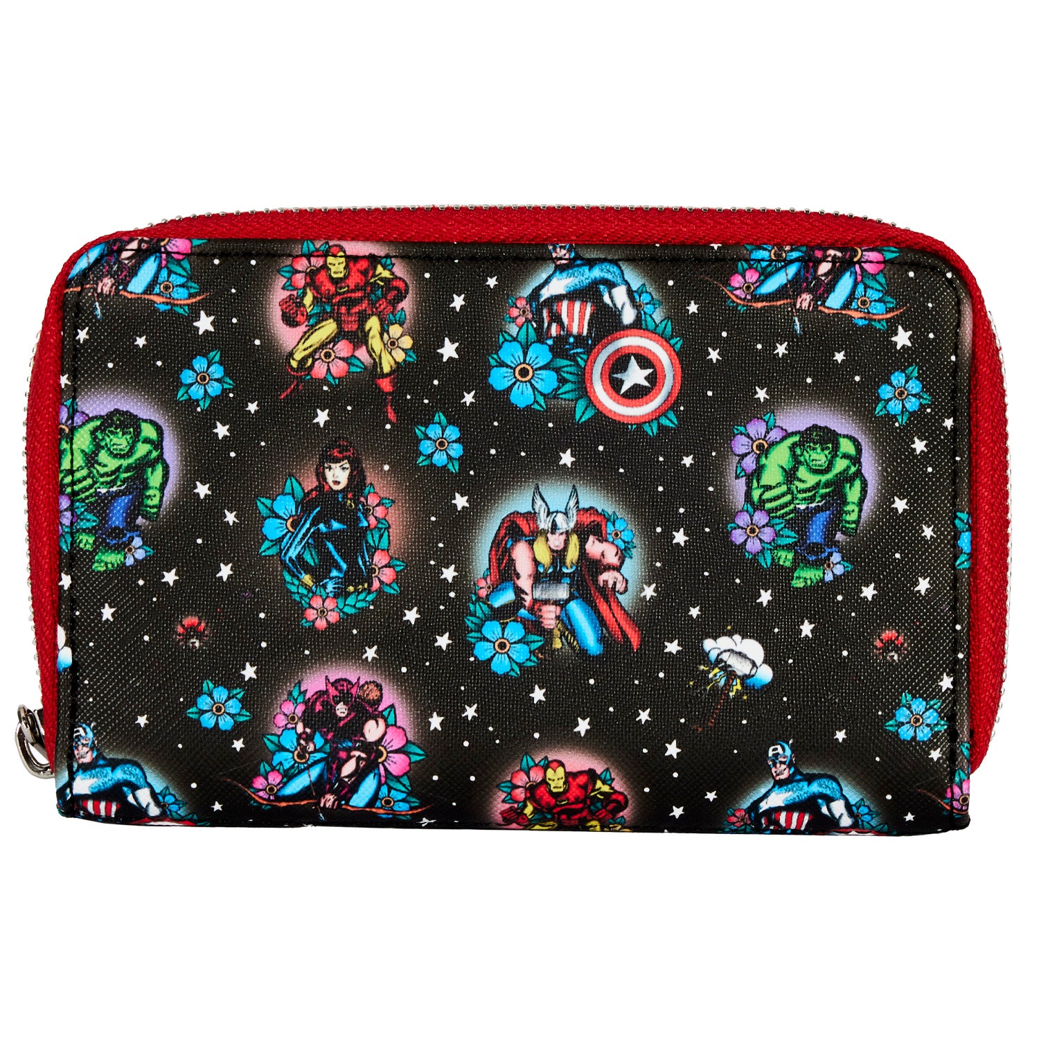 Store Marvel tattoo loungefly mini backpack and wallet