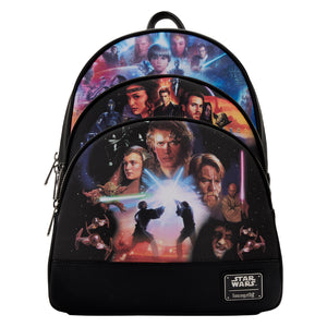Star Wars Prequel Trilogy Loungefly Triple Pocket Backpack