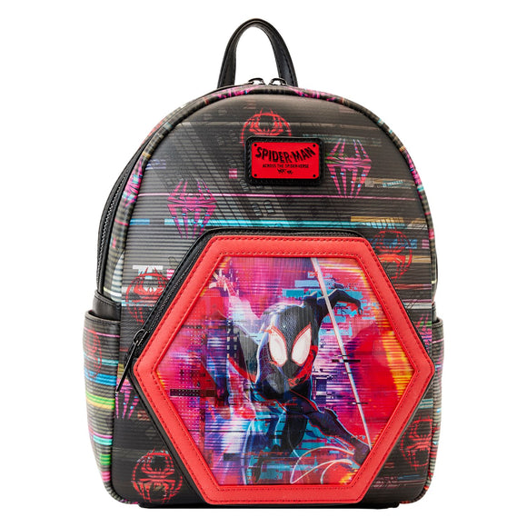 Miles Morales Across the Spiderverse Lenticular Loungefly Mini Backpack